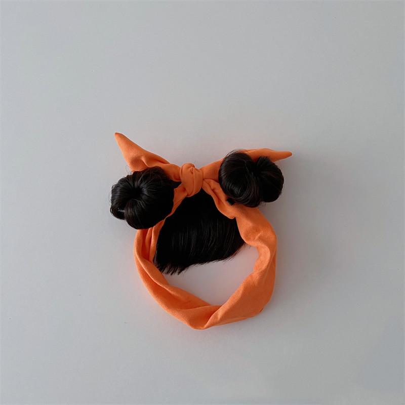 Hair Accessories Fashion Cute Newborn Children Kids Girls Bow Hair Wig Hat Hairpiece 0-1Y Infant Baby Girl Headbands Headwear