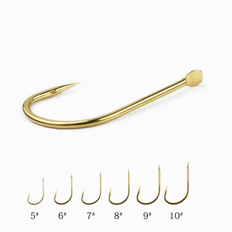 Haixi Barbed Bulk Fishing Hooks - Flat Stamping Process Fishing Gear Supplies