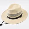 Summer Casual Hollowing Out Straw Hats Panama Trilby Jazz Hat Outdoor Sun Protection Beach Hat Fishing Climbing Cap