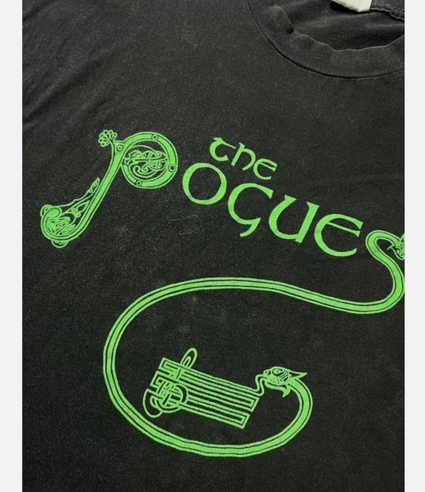 The Pogues Shirt, The Pogues Band Cotton Black Unisex T-shirt