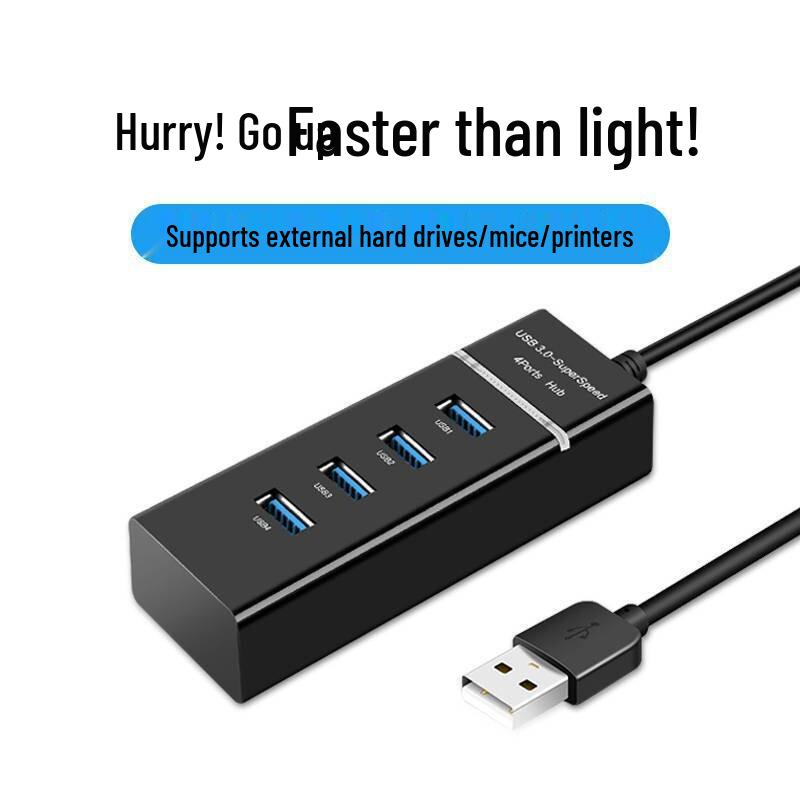 

4-Port USB 3.0 Hub Splitter with 3510 Chip for High-Speed Transmission 30cm White
