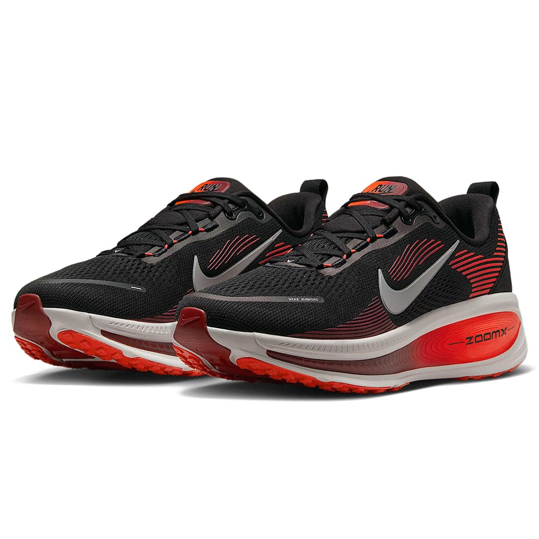 Nike Vomero Size 18, Black/Bright Crimson/Team Red/Summit White, HM6803-008, 26.0cm