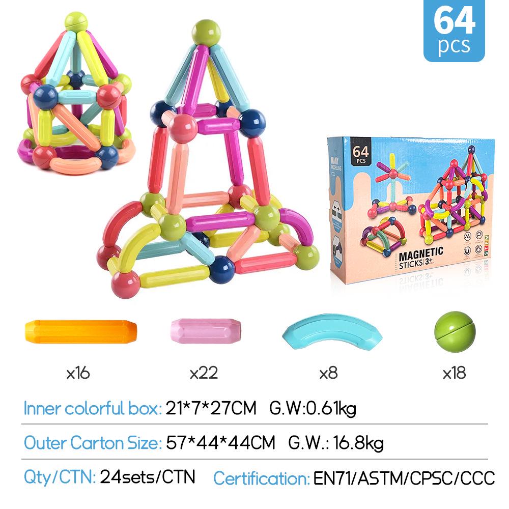Magnetic Sticks Building Blocks: Versatile Educational Toys for Early Childhood
