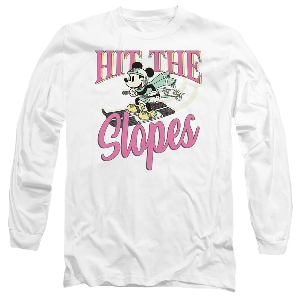 Disney Unisex Adult Hit The Slopes Mickey Mouse T-Shirt