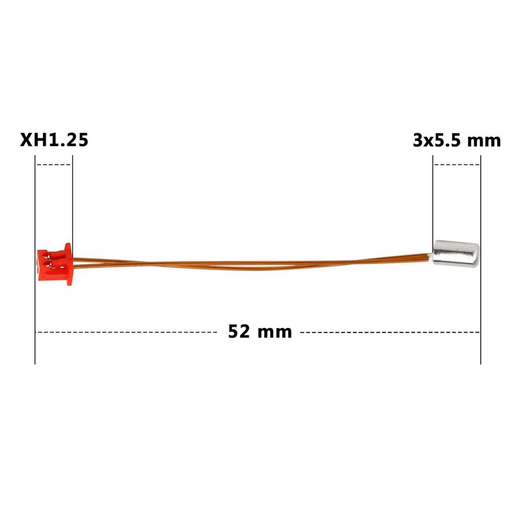 2pcs Sprite Extruder Pro Temperature Sensor High Temperature Pro Thermistor 300℃ OD 3mm Compatible with Creality Ender3 S1 Pro, CR10 Smart Pro,