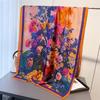 Écharpes Vertes Bufandas Foulard en Soie Femme Châle Mode Hijab Élégant Femmes Luxe Foulard Écharpe Châles de Plage Bandana