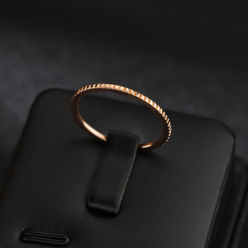 3MM dünner Titanstahl Roségold Paar Ring einfache Mode Roségold Farbe Fingerring für Frauen und Männer Herrengeschenke