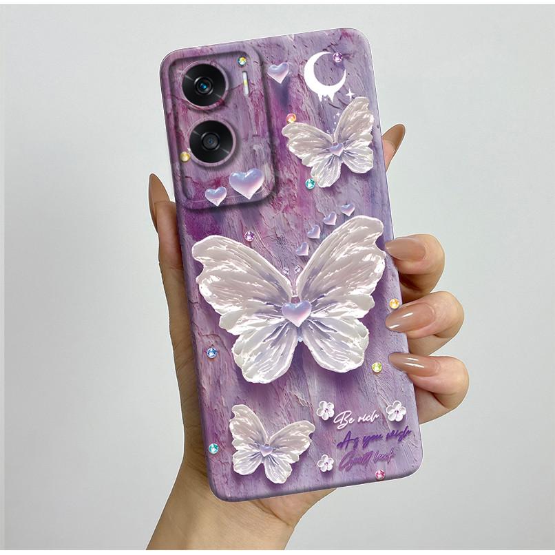 For Honor 90 Lite Case Pretty Butterfly Flower Pattern Silicone Soft Funda Phone Case For Honor90 Lite Honor 90Lite Cover Bumper