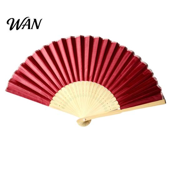 Lightweight Bamboo Fan Chinese Style Silk Folding Fan, Ribs Decorative Handheld Summer Cooling Portable Party Favors for Men Women Wooden