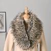 Soft Collar Winter Scarf Warm Plush Shawl For Women Men Lightweight Polyester Cold Weather Accessory