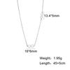 Geometric Round Heart Choker Necklace for Women Stainless Steel Minimalist Simple Clavicle Neck Chain Jewelry