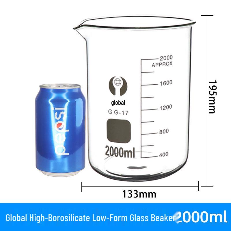 Borosilicate Glass Measuring Beaker Set: 50ml, 100ml, 250ml, 500ml