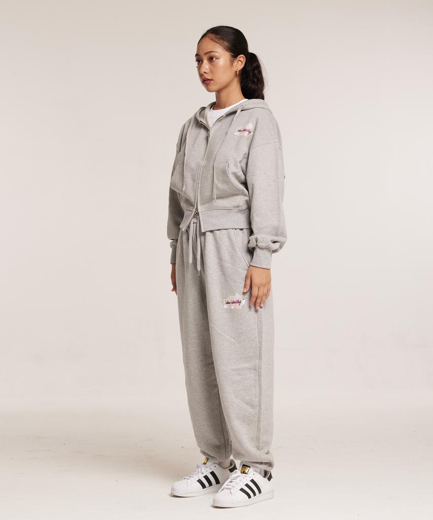 CREAM SODA LAB Good Vibe Jogger Pants Gray Pink