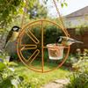 Decorative Orange Shaped Bird Feeder Waterproof Bird Feeding Station Hanging Bird Feeder  Porch