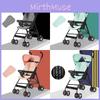 Stroller Ultra Kids Lightweight Foldable Convertible Seat One Button Rotation