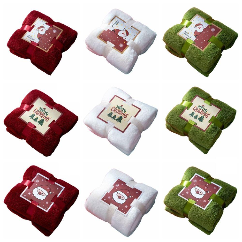 Coral Velvet Christmas Towel Reusable Xmas Holiday Decorative Face Towel Absorb Water Wash Cloth Christmas Gift Party Gift