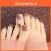 J-177 Jelly Powder Colorful Rhinestone Toe Nail Stickers Nail Art Finished Product Light Therapy Foot Nail Stickers
