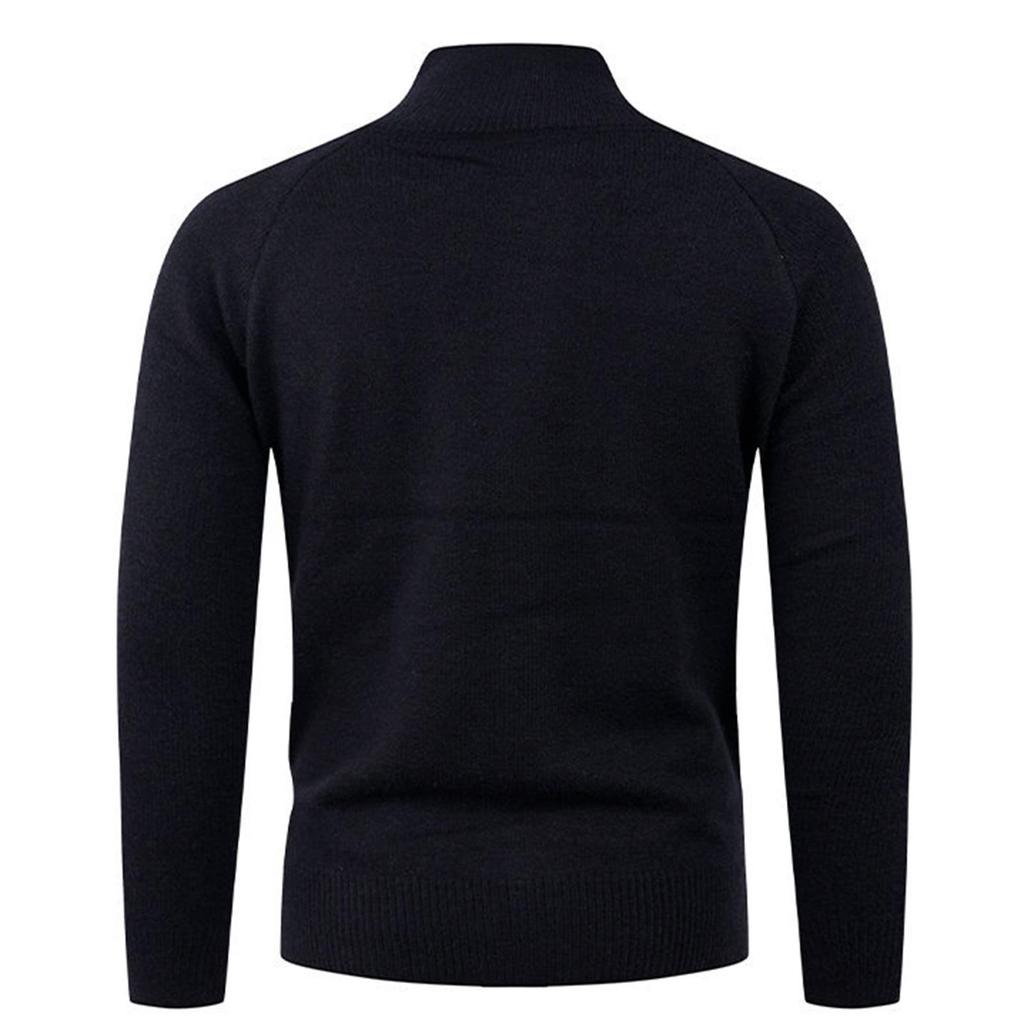Men's  Standing   Collar  Self-Cultivation  Leisure  Cardigan  Knitting  Sweater  Coat