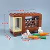 MOC Bausteine Tier Hase Kaninchen Bau 29685pb02 Bauernhaus Pinsel Stadt Modell Pädagogische Bausteine Geschenk für Kinder
