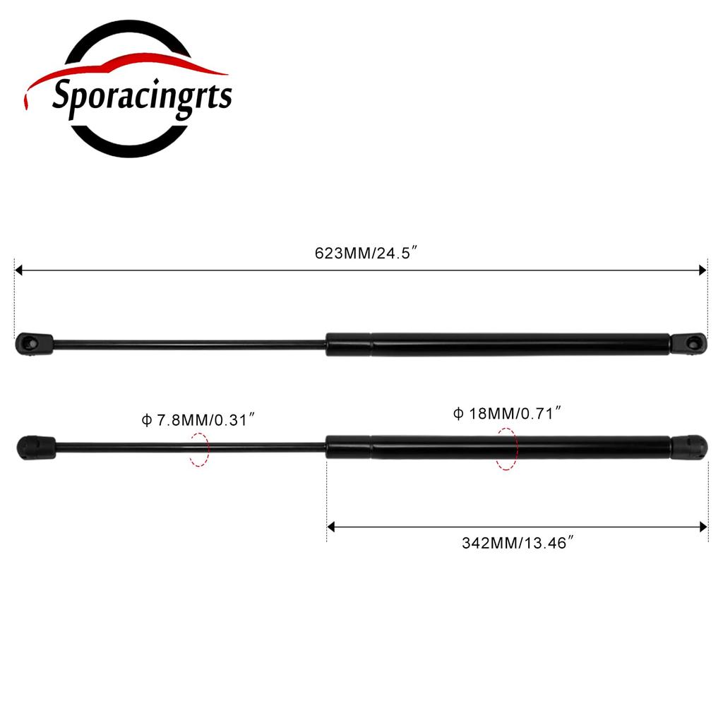 Sporacingrts Rear Gate Trunk Damper Set of 2 for Toyota Dayz B21W AA0 Gas Hydraulic Shock Absorber Inspection Genuine Replacement 2013-2019 (First