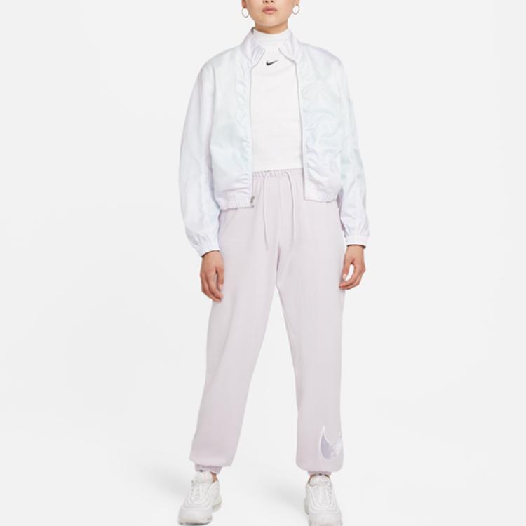 Nike Sportswear Womens Stand Collar Casual Jacket Women Jackets Pink Blue White DD4827-482