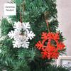 Weihnachtsdekorationen Holz Laser Hohl Dreidimensionale Schneeflocken Ornamente Weihnachtsbaum Glocken Anhänger Geschenke