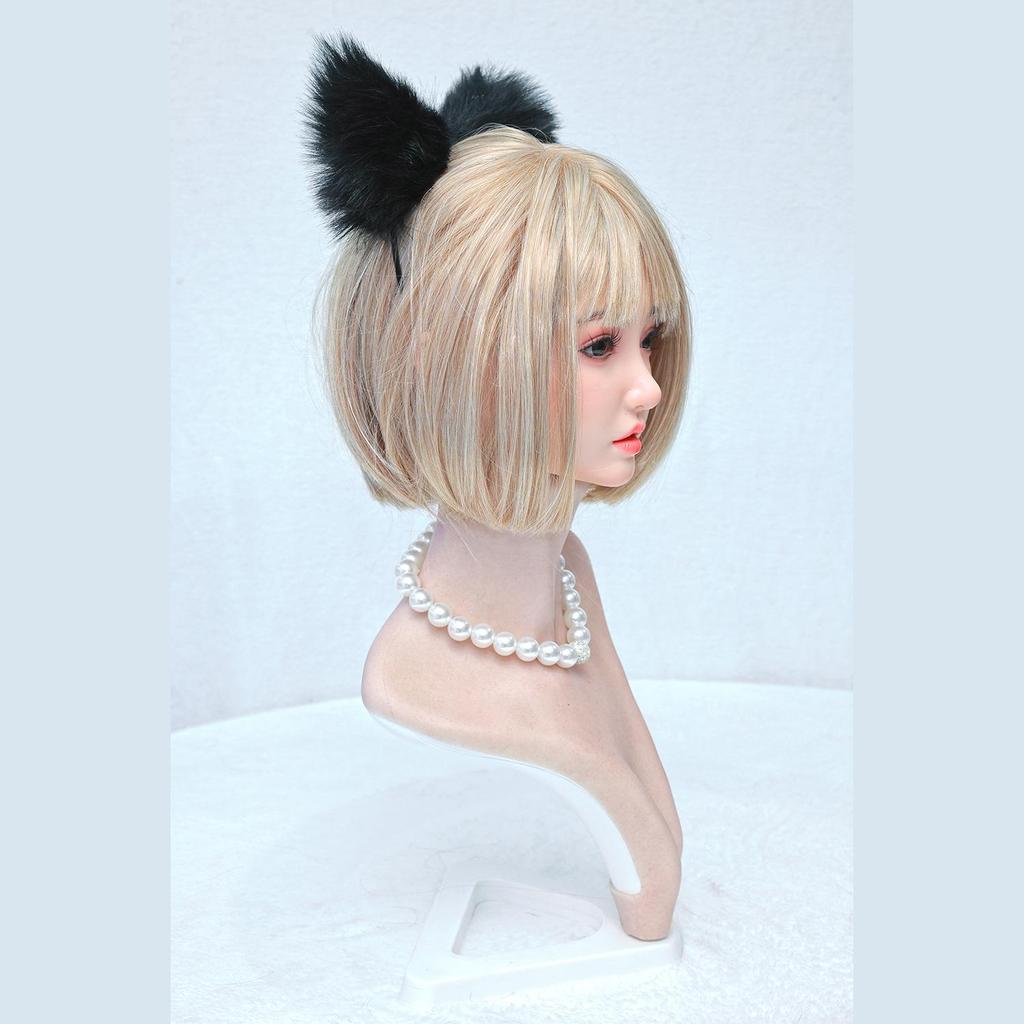 100% Silicone Head Standard Wig Suitable for 130-180CM Sex Doll Body 2 Connection Methods GJ-ZP012
