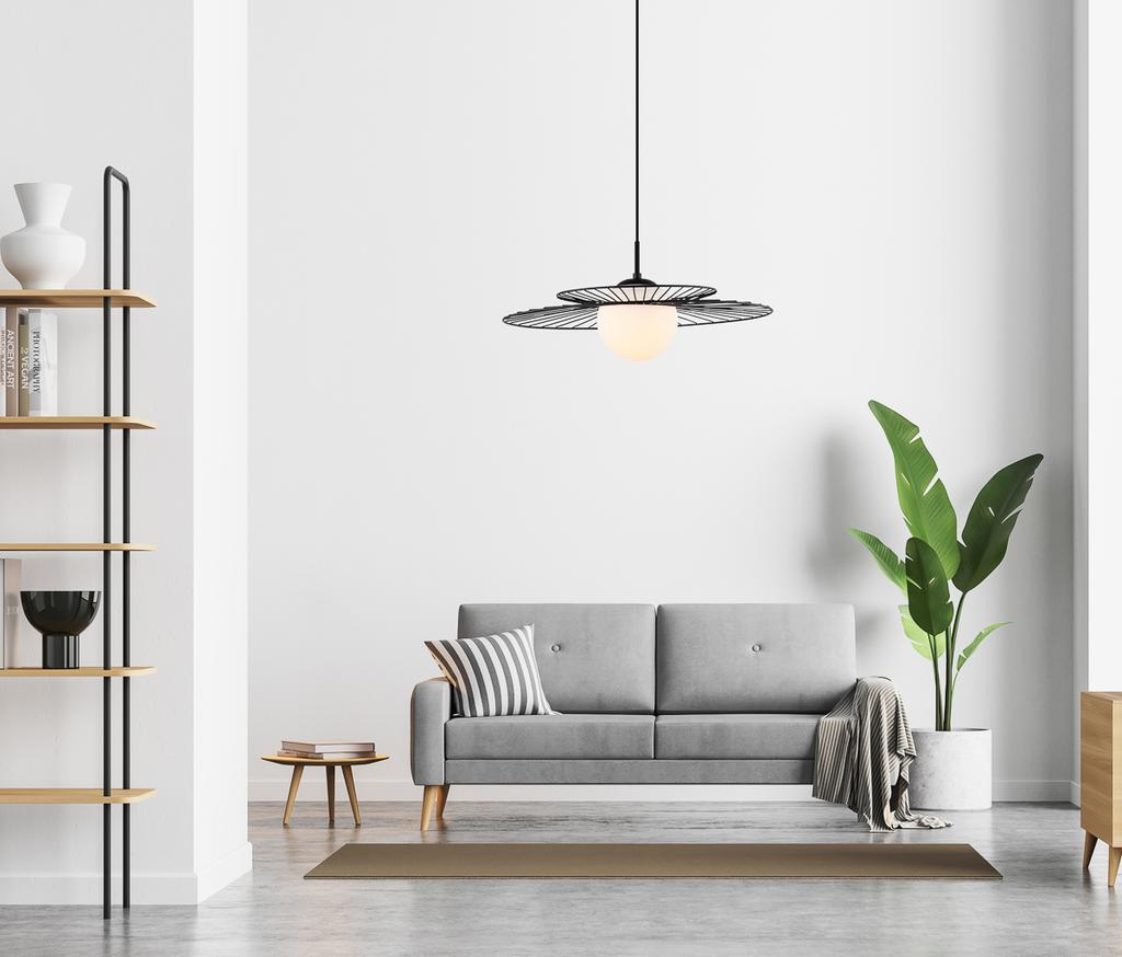 Lampa Wisząca Alison 1 E27 Czarny Italux Mdm-4001/1 Bk