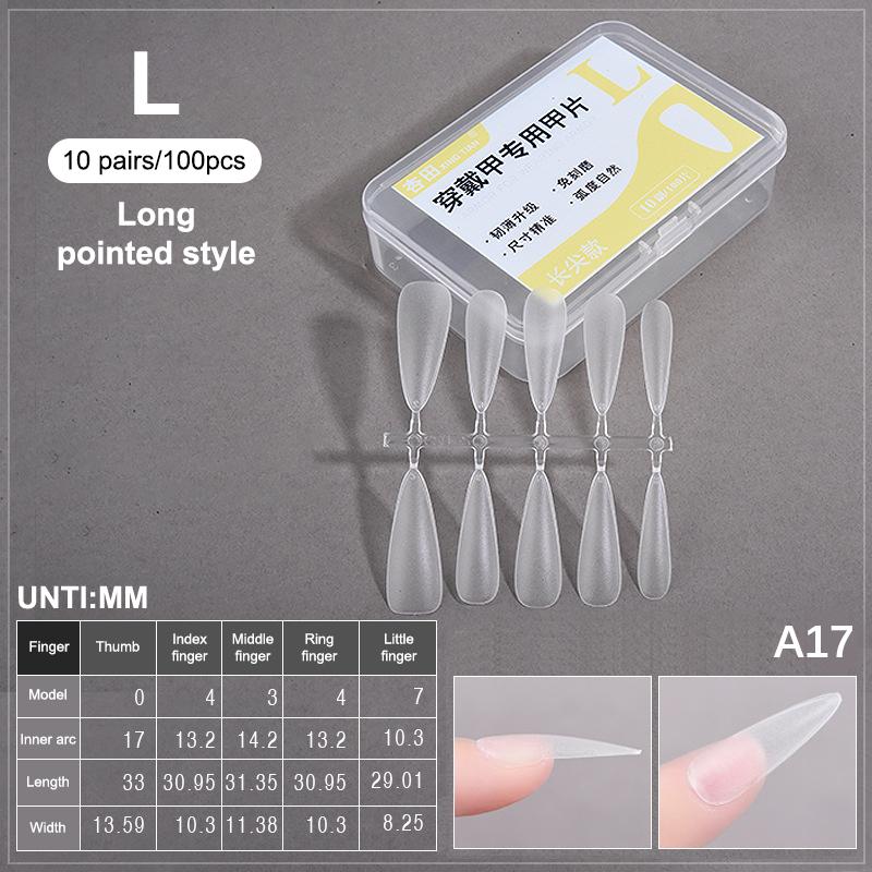 100PCS/Box Fake Nail Tips Medium Design Matte Finish False Nails Manicure Tool Extension Press On Nails