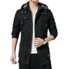 2022 Autumn/Winter Men's Korean Style Mid-Length Cotton Trench Coat
