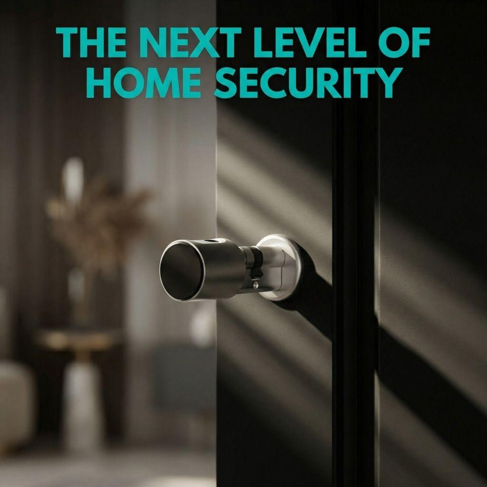 Kompakt Design Elektronisk Låscylinder Typ Bluetooth Dörrlås Dörråtkomstkontroll