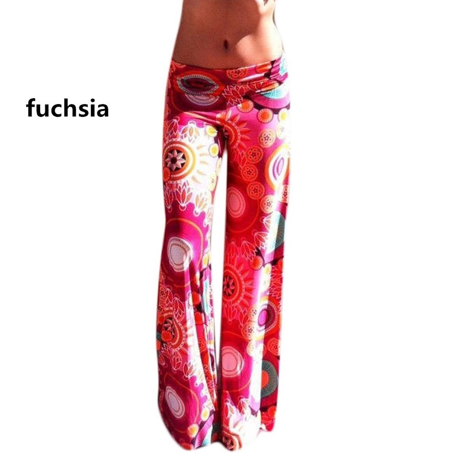 

Men s And Women s Loose Crotch Pants Retro Printed Jumpsuit Yoga Pants S красный