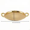 Metal Serving Tray with Handles Textured Platter Versatile