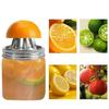 Tappo Spremiagrumi per Vaso Mason Acciaio Inossidabile Spremiagrumi Manuale per Limone Arancia Estrazione Succhi Lavabile in Lavastoviglie