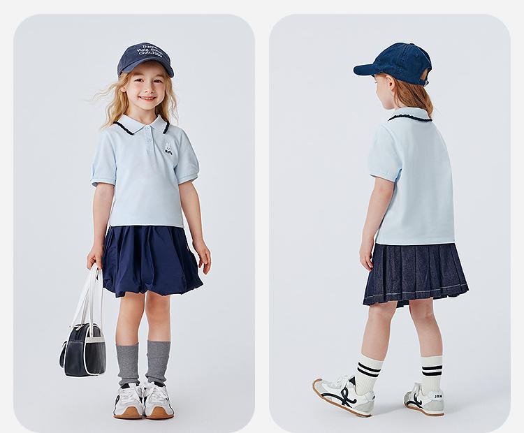 [Miffy Collaboration] Mini Balabala Boys and Girls Short Sleeve T-shirt Breathable Polo Shirt 2026 Summer