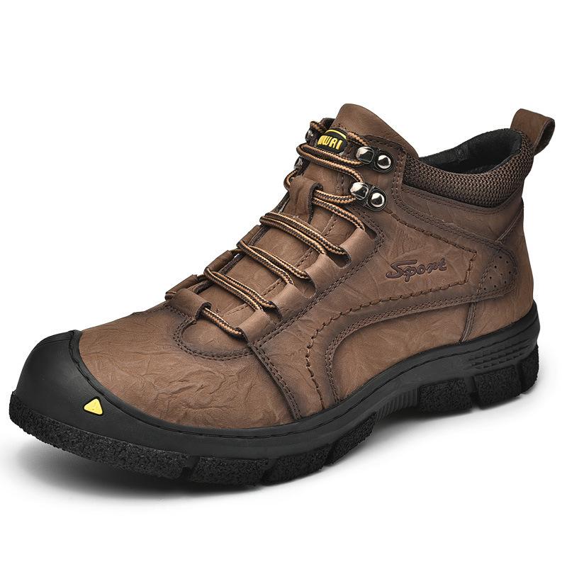 

2025 осень и зима новая мужская обувь модная повседневная обувь для активного отдыха спортивная обувь матовые походные туфли со средним ремешком модная мужская обувь 44