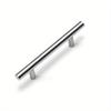 5pcs Kitchen Handle Stainless Steel T Bar Door Pull 128mm Cabinet Knobs and Handles Silver Furniture Handle