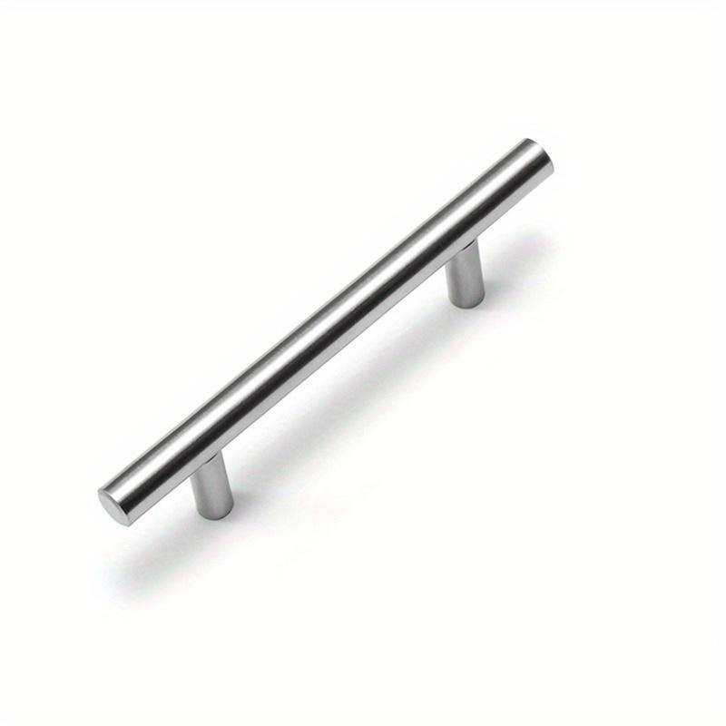 5pcs Kitchen Handle Stainless Steel T Bar Door Pull 128mm Cabinet Knobs and Handles Silver Furniture Handle