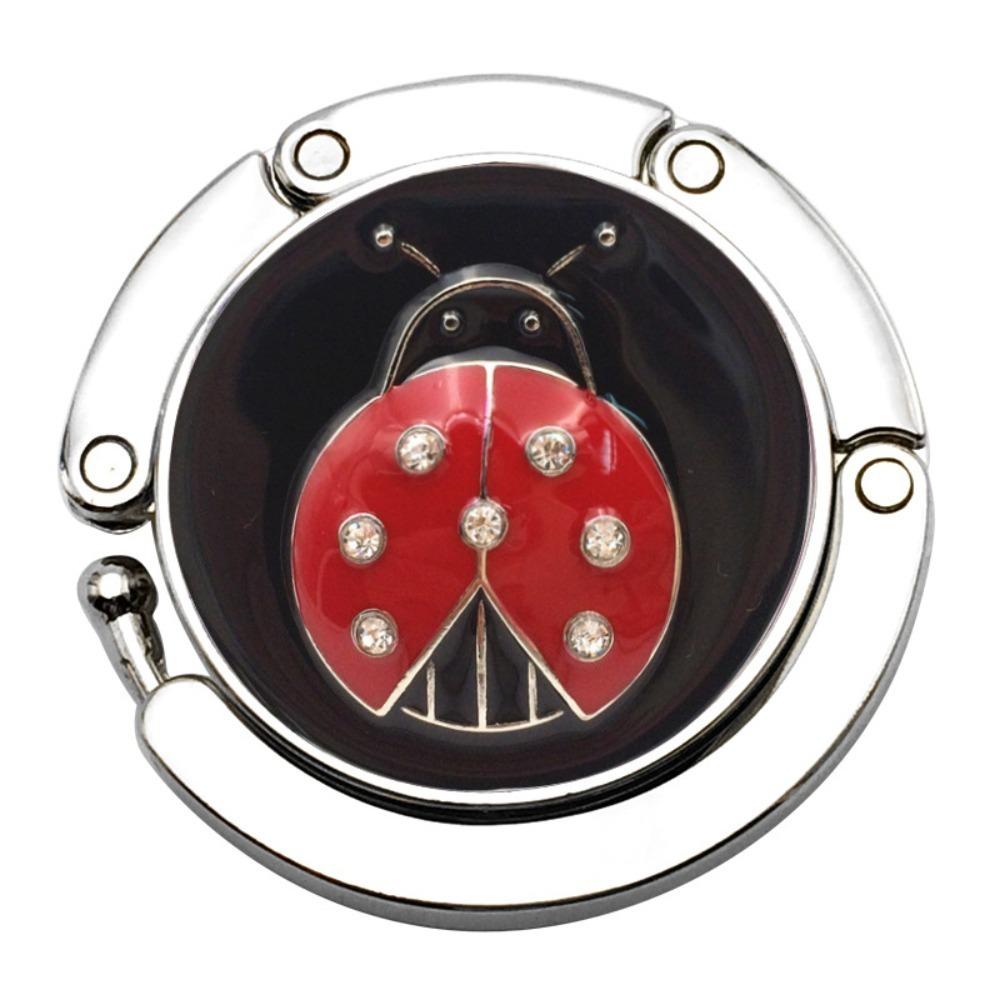 Metal Round Hook Vintage Flowers Foldable Table Hook Purse Bag Hanger Handbag Hanger Desk Hooks Travel Portable Hook