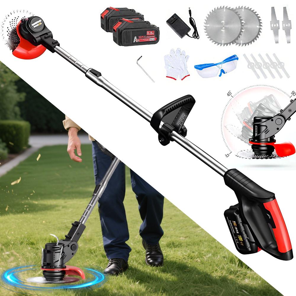 

Портативная электрическая аккумуляторная газонокосилка с литиевой батареей, ручной триммер для травы, эффективный уход за газоном для домашнего использования United States