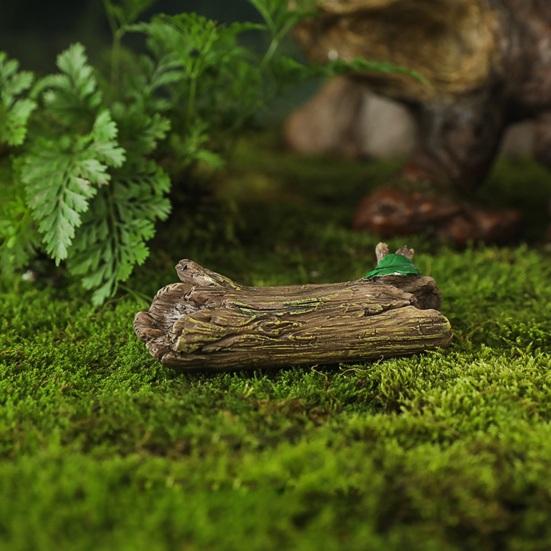 Garden Miniature Frog Statue Indoor Outdoor Sitting Frog Figurine Resin Cartoon Animal Sculpture Flower