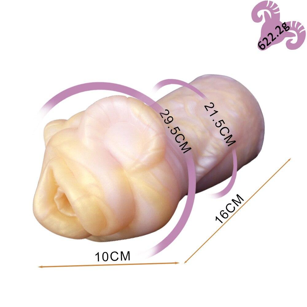 Male Sex Toys Silicone Masturbator Penis Training Pocket Vaginal Masturbation Cup Simulate Anal BDSM 18+