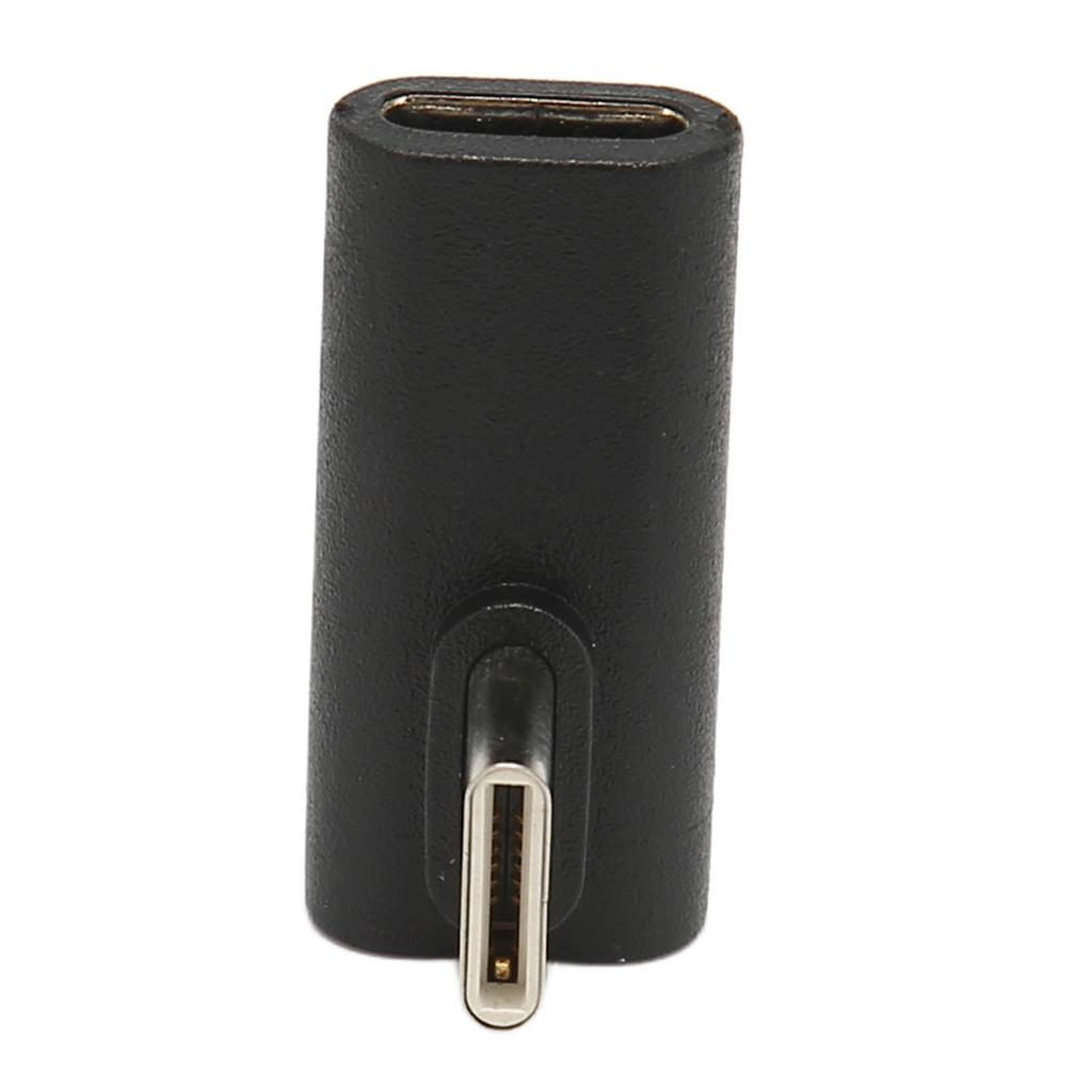 90 Degree Right Angle USB C Male to USB C Female Adapter USB3.1 10Gbps Data Transfer Fast Charging