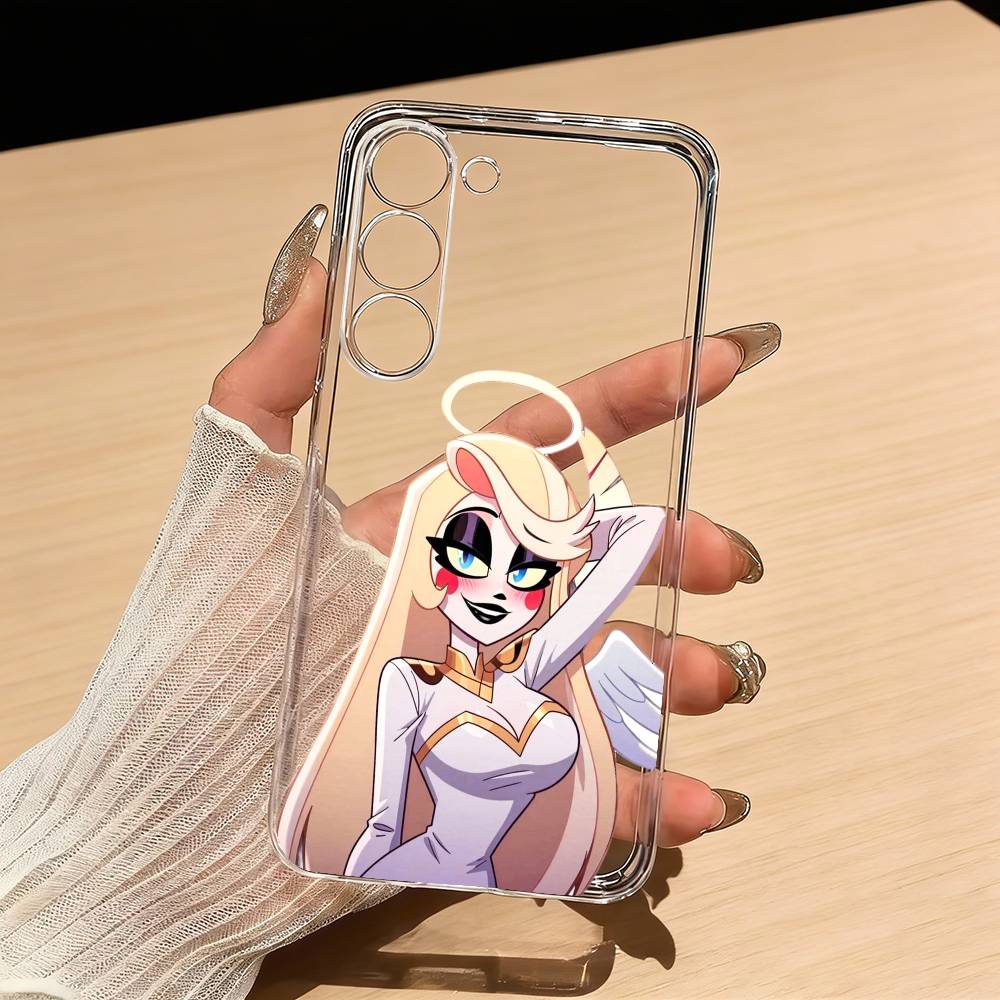 Charlie Morningstar H-Hazbin H-Hotel Phone Case For Samsung S25,S24,S21,S22,S23,S30,Ultra,S20,Plus,Fe,Lite Transparent Cover