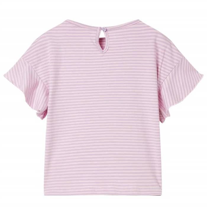 Children's T-shirt with Lilac Ruffle Sleeves 92/104/116/128/140