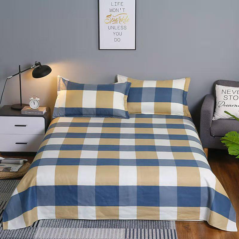 Cartoon Flannel Bed Sheet - Double or Single Size, Perfect for Dorms, In Stock