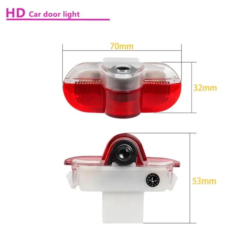 2 Stück LED-Emblem Autotürlicht Luces Projektorlampen Zubehör für SEAT MK1 2005 2006 FR Alhambra Leon