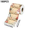 180 Sheets/roll Christmas Theme Sticker Cute Funny Self-Adhesive Decals For Envelope Bags Box Greetings Cards Handicrafts Label