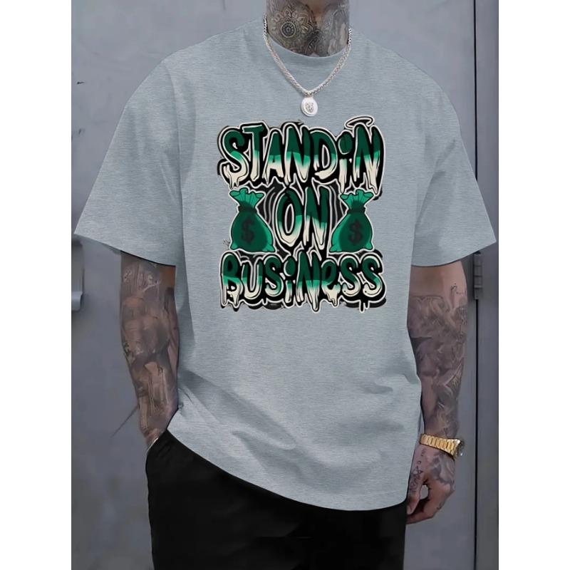 

2026 new casual cotton T-shirt for men, business graphic design, trendy street style XL