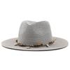 Summer New Fashion Casual Panama Straw Hat Outdoor Beach Visor Women's Sun Hat
